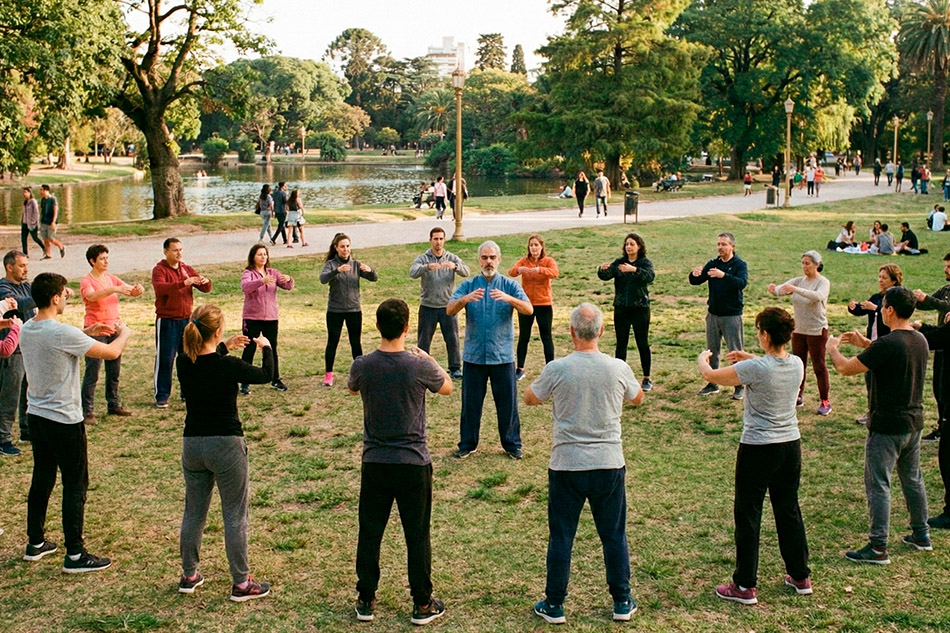 Man lying down in a clinic and having an acupuncture treatment on his ear